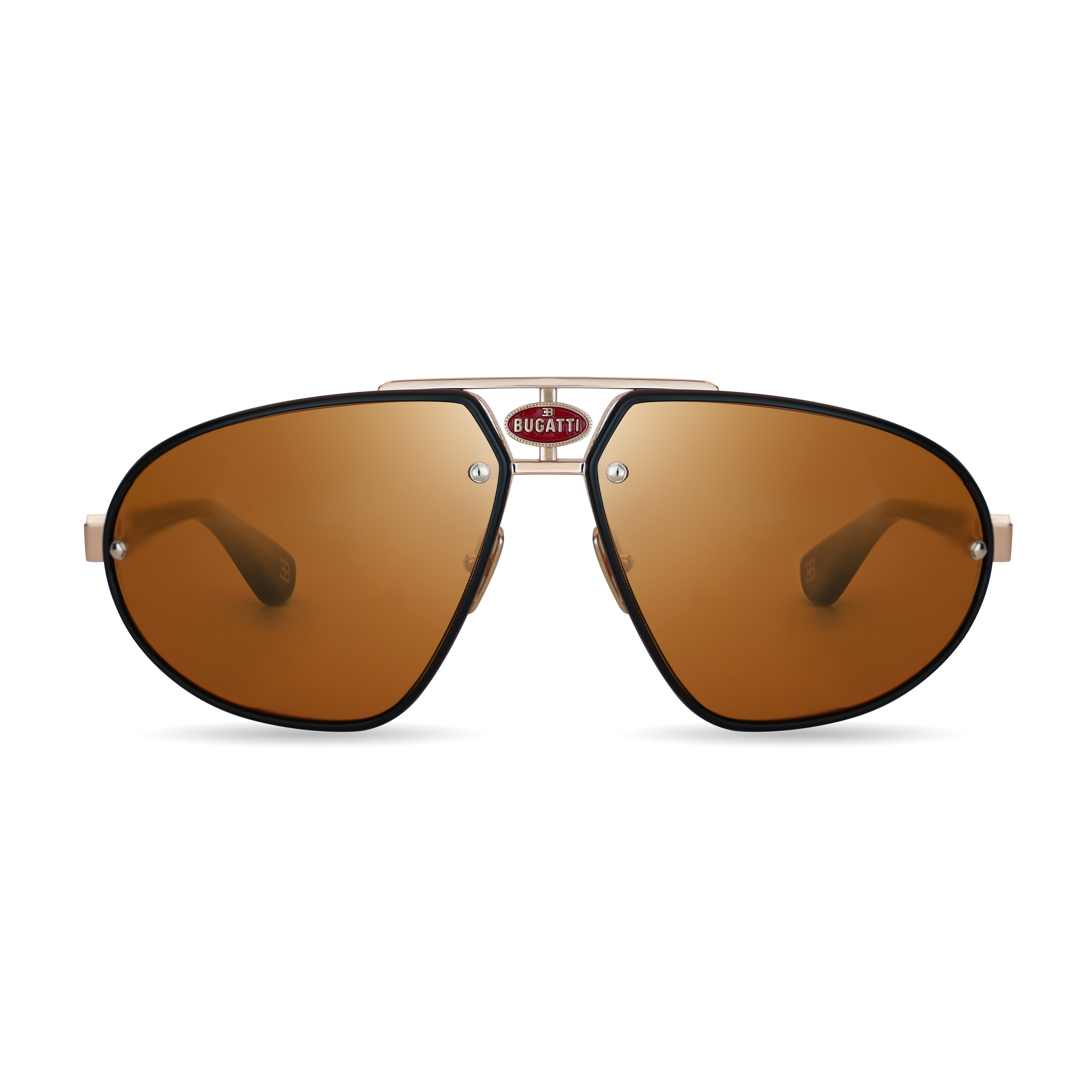 Sunglasses Bugatti 64919 90's Semi Rimless Sunglasses